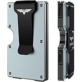 Lenvoten Wallet for Men, Money Clip Wallet with Cash Strap, Slim Card Wallet, RFID Blocking Card Holder, Holds up to 20 cards