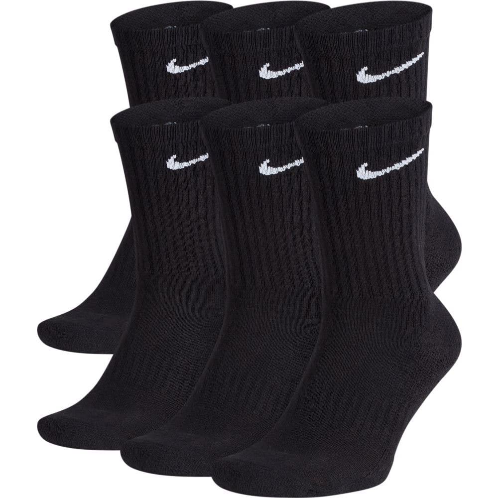 Nike Nike Unisex Adult Everyday Cushioned Training Crew Socks (6 Pairs)