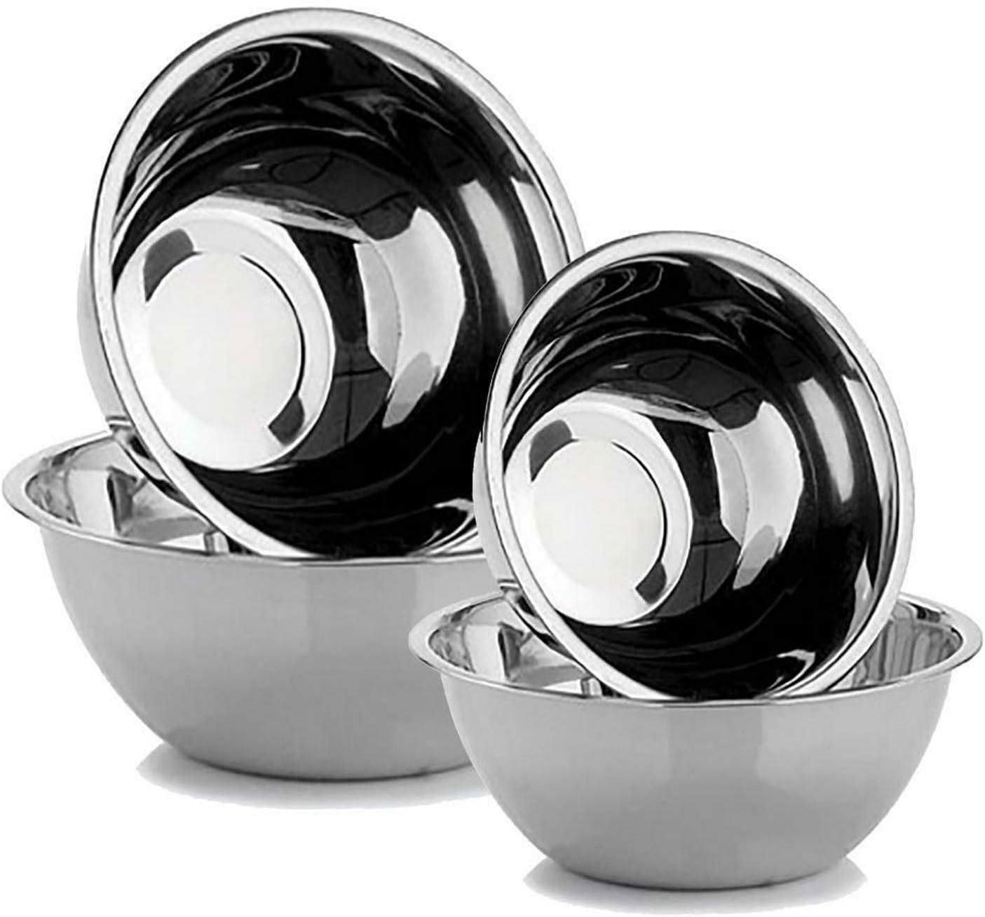 Evokk Mixing Bowl Set of 4 Stainless Steel Kitchen Bowl 16cm,20cm