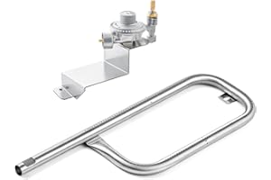 CHARBROFIRE Upgraded Q100 Q120 69957 Burner 80477 Grill Regulator Valve Replacement Parts for Weber Q 100 Q 120 Series 41643 Weber Grill Regulator Grill Parts 516002 516501 386001 Weber Gas Grills Accessories