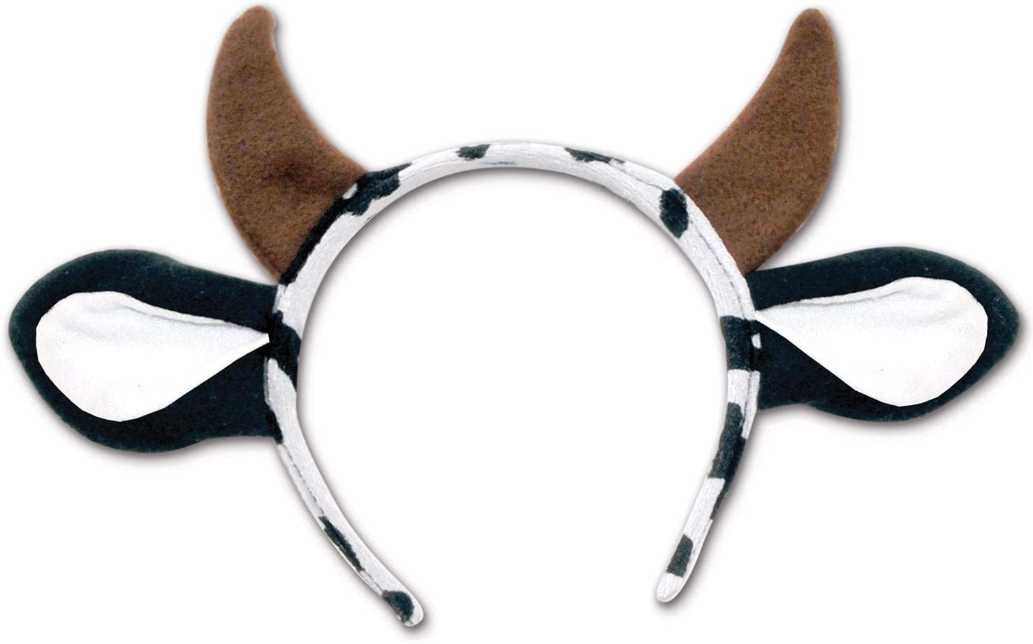 Beistle 60035 Cow Headband, White/Black/Brown: Kitchen & Dining