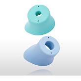 Fullicon 2 Pack Precise, Comfortable Eye Drop Guide for Seniors, Blue Green | Two Light Points for Precise Drops, Soft Gentle Material, Steadies Shaky Hands, Fits Most Bottles, Maintains Eye Distance