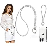 Turkalla 2Pcs Phone Crossbody Lanyard and Wrist Strap, Universal Cell Phone Lanyard Strap with 2Tether Tab