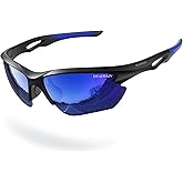 DEAFRAIN Polarized Sports Sunglasses for Men Women Cycling Running Fishing Glasses TR90 Unbreakable Frame UV Protection Z87