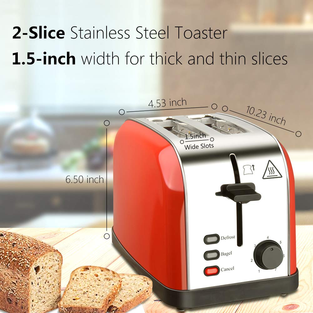 Kitchen & Dining Toaster 2 Slice Toasters Best Rated Prime Extra Wide