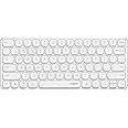 Rapoo E9050L Multi-Device Wireless Keyboard, Blade-Series E9050L 78-Key Ultra-Thin Keyboard, Support 4 Devices, Low-Profile, Quiet, USB-C, Rechargeable, Al-Alloy Frame, for Windows/Mac/Linux/Chrome