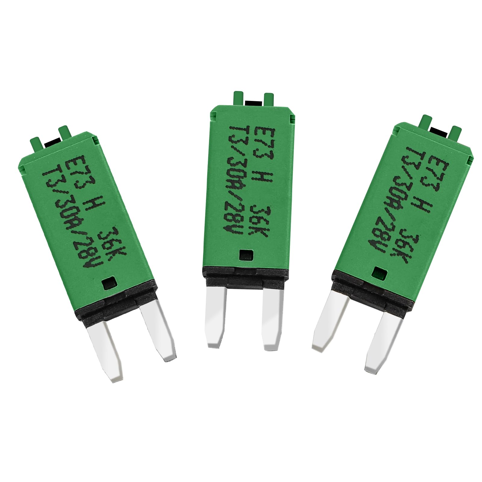 GLOSO Blade Circuit Breaker Mini RV Marine Boat Truck Yacht Manual Reset Audio Solar System Protection ATO ATC 30 Amp 3 PACK E73