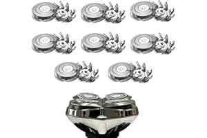 UICINOY Shaver Replacement Blades for Skull Shaver Pitbull Replacement Blade,Replacement Heads for Pitbull Gold/Silver/Platinum Pro Shaver (8 Blades)