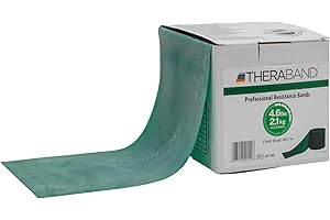 THERABAND Resistance Band, Black, Special Heavy, 50-Yard Roll, Latex Elastic Band for Exercise