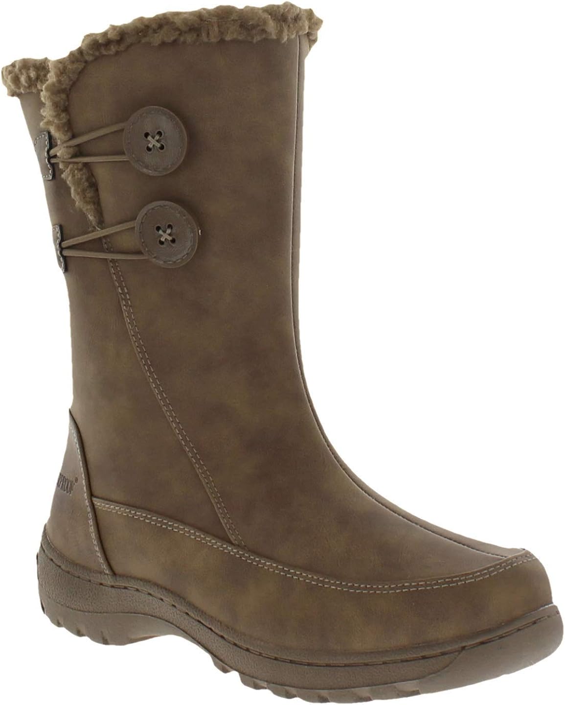  | Weatherproof Womens Cold Weather Boots with Side Zipper & Dual Button Closure (Miranda) Waterproof Insulated Winter Boots - Keeps Feet Warm & Dry | Boots