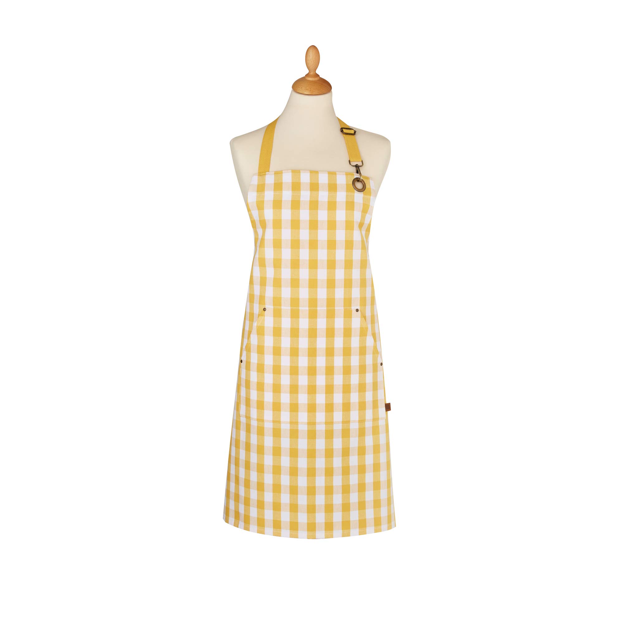 Ulster Weavers Cotton Apron Gingham Yellow 7GIY01
