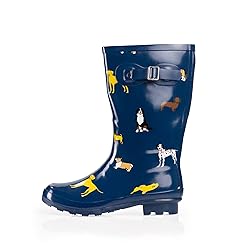 NORTY Waterproof Rain Boots for Women Size 8, Mid