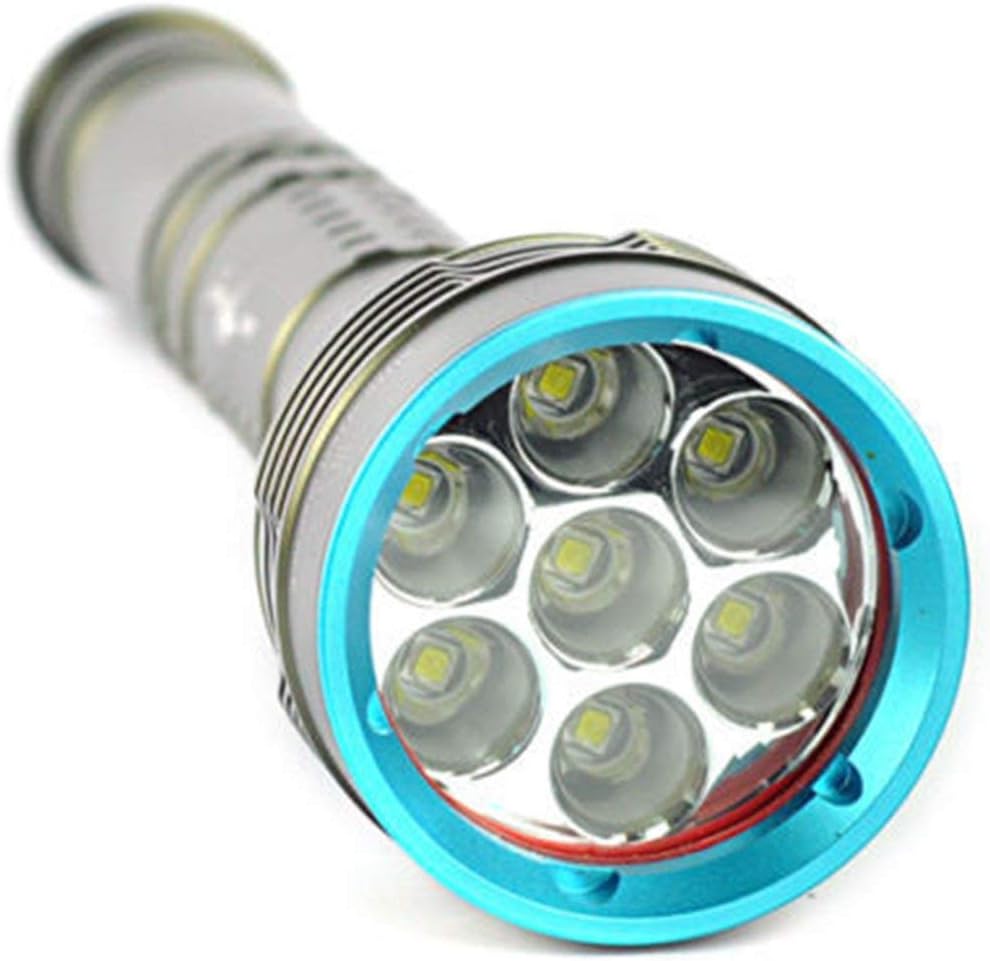 Fannty 7X XM 7 Pcs L2 LED 26650 Scuba Diving Torch Waterproof Super Bright