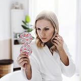 YTZJ Direct Rose Red Compact Makeup Mirror 2X Magnifying Folding Pocket Travel view 6