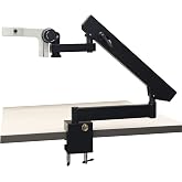 Parco Scientific PA-7 Articulating Arm Clamp Stand for Stereo Microscopes, 76mm Diameter Focusing Rack with Pin-Tail