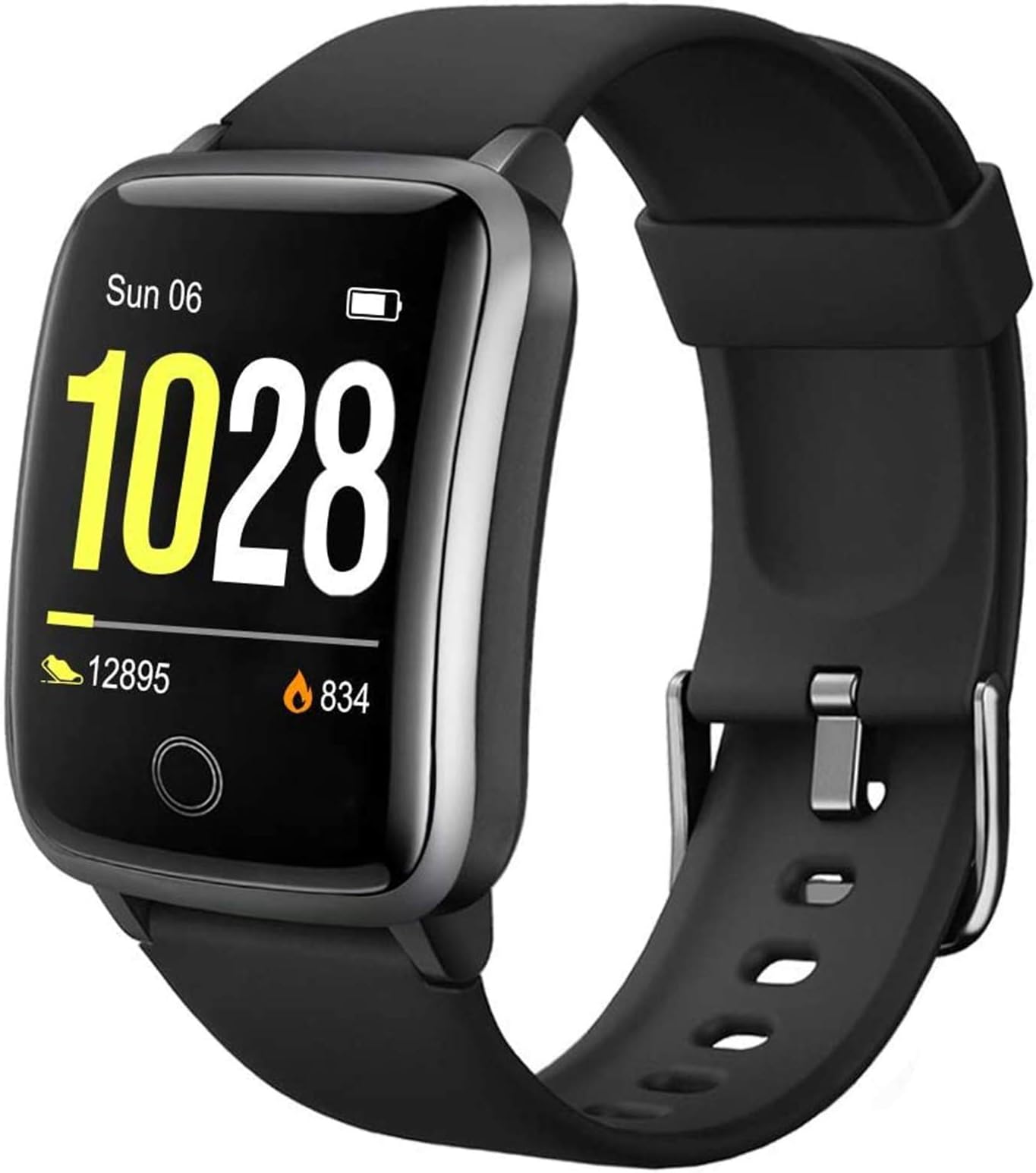 Lintelek Smart Watch,Smartwatch with Heart Rate Monitor， IP68 Waterproof Fitness Tracker for Women Men ，Pedometer Fitness Watch Sleep Monitor, Calorie Counter, Stop Watch, Step Counter for Android iOS