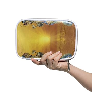 Amazon Com Chinese Style Dragon Statue Large Pencil Case