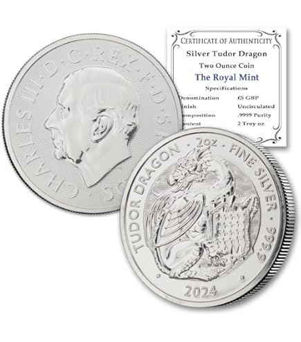 2024-2 oz British Silver Royal Tudor Beasts - Seymour Unicorn Coin