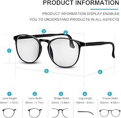 ousudela 3-Pack Blue Light Blocking Glasses for