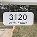 The Loudon Mailbox with Post Included - Black Metal Mailbox with White Vinyl Post Combo Complete System - Blank Address Plate Included - Numbers Sold Separately