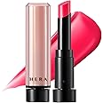 HERA Sensual Nude Balm Moisturizing Lipstick #356 TEMPTING RED | Glossy Lip Serum including Ceramide, Hydrating & Nourishing, Sheer Color & Smooth Finish, Korean Makeup, 0.12 oz. (3.5g)
