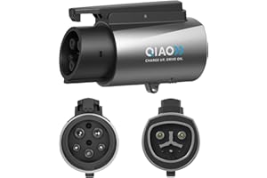 QAOFUL Fit for Tesla to J1772 Adapter,Max 80A 280V,Compatible with J1772 EVs & Tesla Charger Station,NACS to J1772 Charging Adapter,Silver-Plated Efficient Charging Design