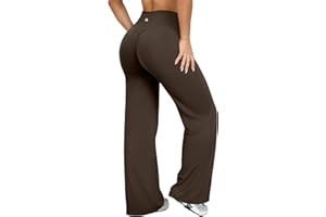 OQQ Yoga Pants Women High Waist Stretch Casual Soft Straight Leg Bottoms