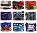 KINGREE Headband Neck Gaiter Head Wrap Headwear Face Mask Magic Scarf Bandana for Men and Women