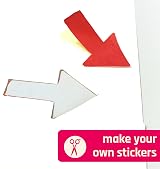 TownStix A4 White Sticker Labels 4 per Sheet 150 Sheets 600 Labels view 5