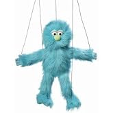 Silly Puppets Blue Monster Marionette String Puppet