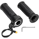 EBike Full Twist Throttle, 3 Pin EBike Throttle Grip with Waterproof Joint | 12-72V Right Hand Throttle for Macfox/Heybike/Jasion/Freego/Happyrun/Qlife E-Bike, Scooter&amp;Dirt Bike, for 22.2mm Handlebar