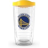 Tervis Made in USA Double Walled NBA Golden State Warriors Insulated Tumbler Cup Keeps Drinks Cold & Hot, 16oz, Primary Logo