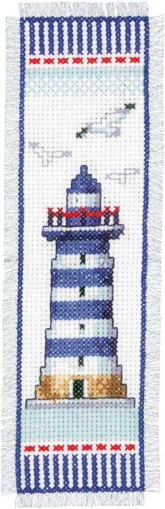 Vervaco Bookmark Lighthouse Counted Cross Stitch Kit, Multi-Colour