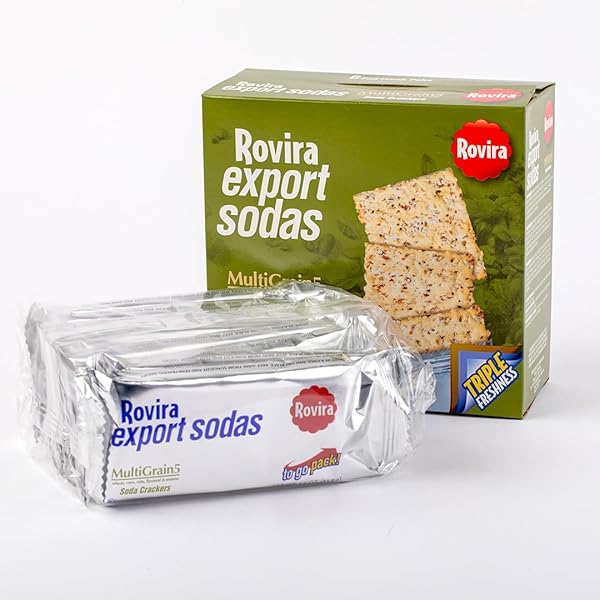ROVIRA MULTIGRAIN SODA CRACKERS – DELICIOUS BUTTER FLAVOR FOR SNACKS, GARNISH, OR PARTIES – 9 OZ (PACK OF 1)