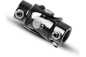 AUTOPTZXD Universal Steering Shaft U Joint Shaft 5/8"- 36 Spline x 3/4" DD Working Angle 35° Degree Length 96mm (3-3/4") Single U Joint