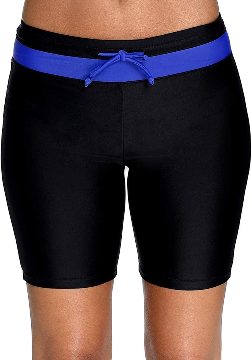 BeautyIn Women's Swim Shorts High Waisted Tummy Control Swimwear Bottom
