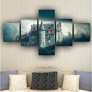 Homedou Arte De Pared 5 Piezas Pintura De Lienzo Impresiones En Hd