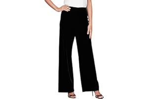 Alex Evenings Women's Straight Leg Dress Pant for Mother of The Bride, Elegant Party Outfit (Petite and Regular Sizes)