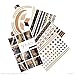 Flash Tattoos Nikki Authentic Metallic Temporary Jewelry Tattoos 4 Sheet Pack (Black/gold/silver) Includes over 31 premium waterproof rocker inspired tattoos