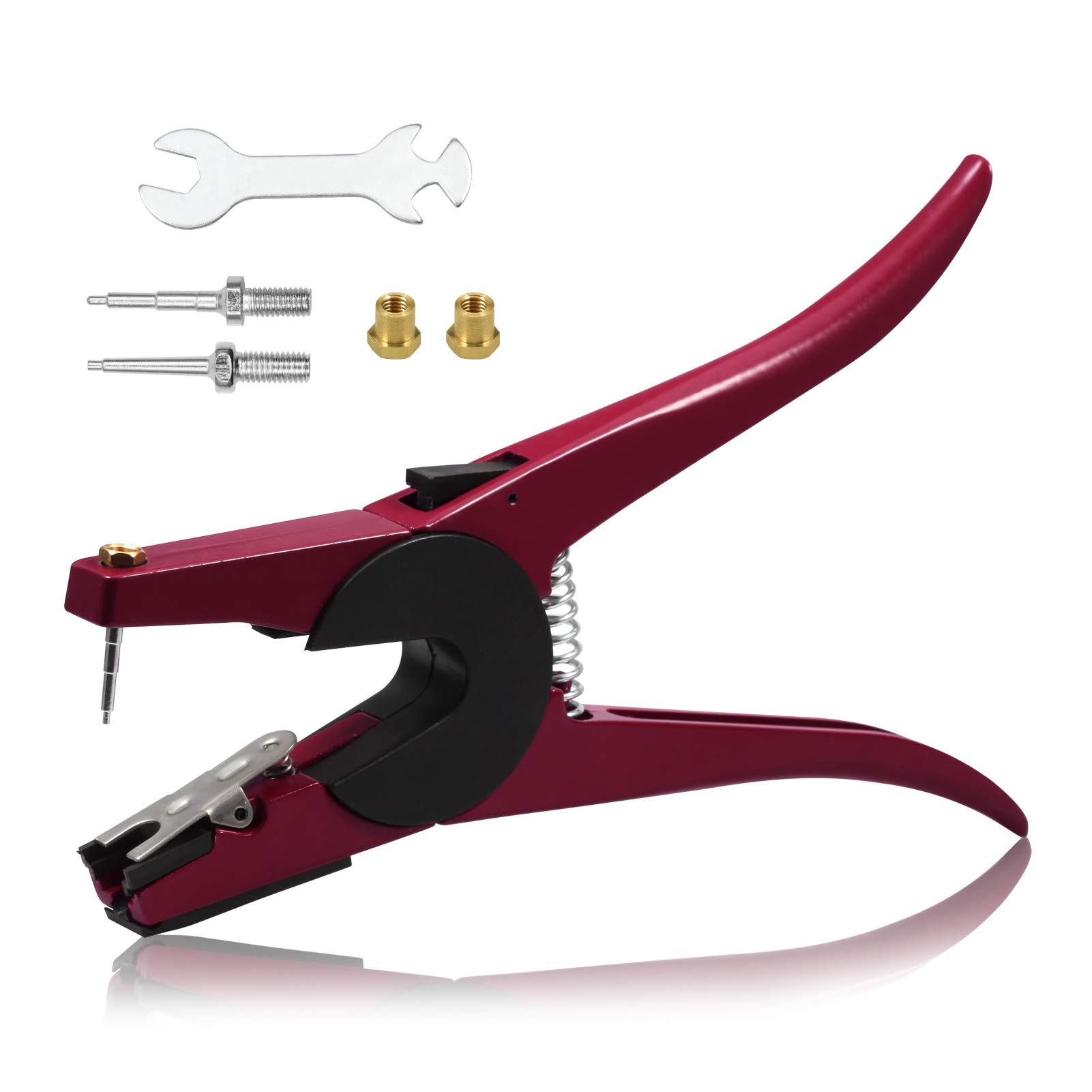 SPEEDWOX Ear Tag Applicator for Cows Cattle Goat Sheep Pig Animal Ear Tag Pliers Livestock Ear Tag Tool with 2 Replaceable Ear Tag Needle Pins