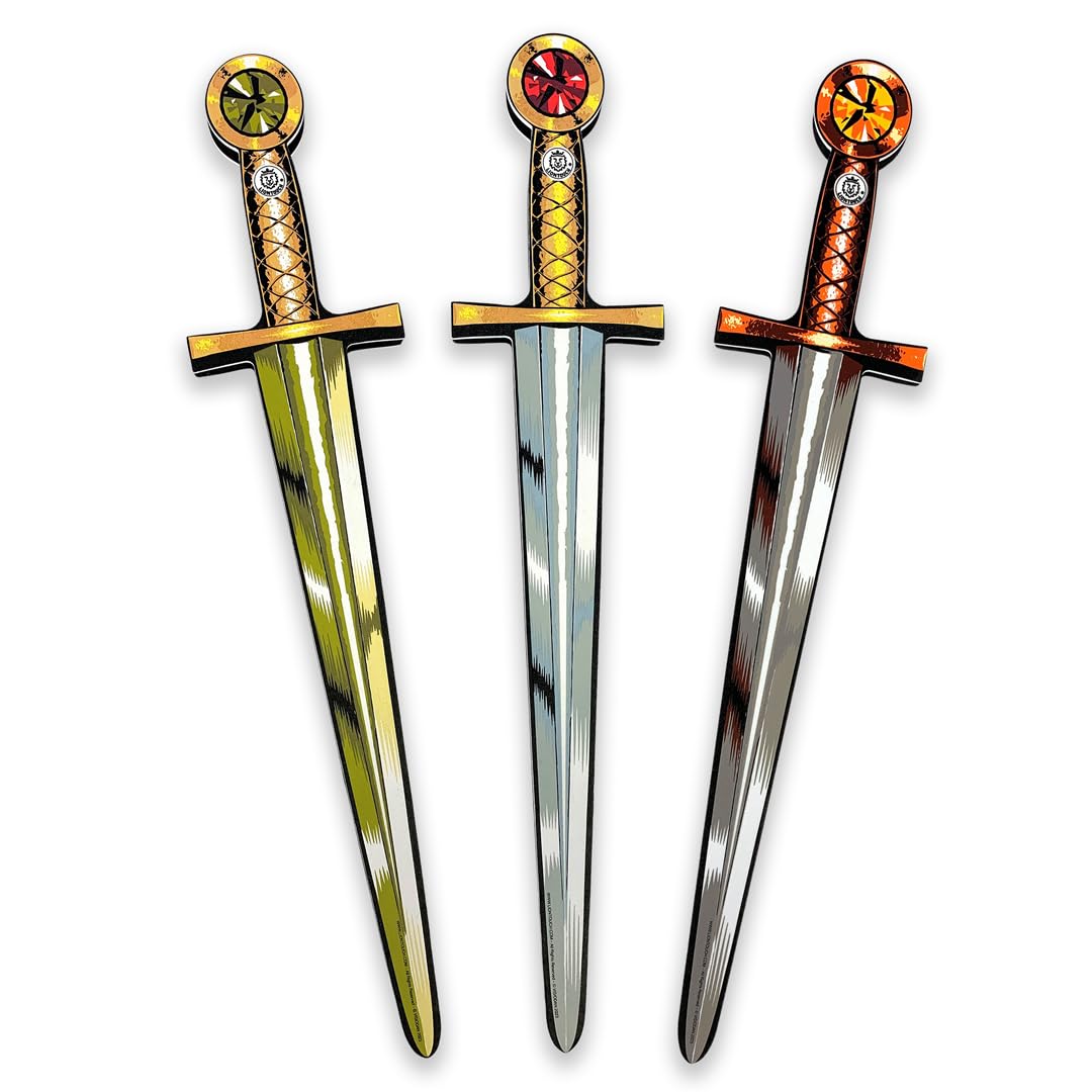 Liontouch - Foam Sword Collection, 3-Pack | For Boys & Girls, 3+ Years | Set of Medieval Toy Swords For Playfighting | Durable & Safe Dress-Up & Knight Costume Accessory For Roleplay & Pretend Play — image 1