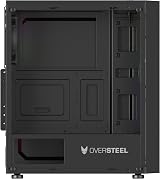Oversteel Iridium ATX Micro ATX ITX Gaming PC Case Mesh Front RGB Fan Tempered view 3