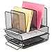 Halter Steel Mesh 5 Slot Step Sorter with 2 Tier Stackable Letter Trays