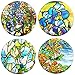 Buttonsmith Tiffany Magnola Magnet Set - Set of 4 1.25