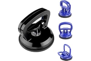 WORKKEEP Dent Puller,4 Pack Dent Remover Tool for Car Heavy Duty Suction Cup Dent Puller,Body Repair Dent Removal Tools and Paintless Dent Repair Kit for Car Body Objects Moving,Tiles Lifting,Glass