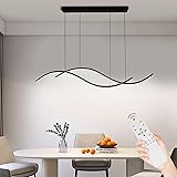 Modern Led Pendant Light, Dimmable Black Led