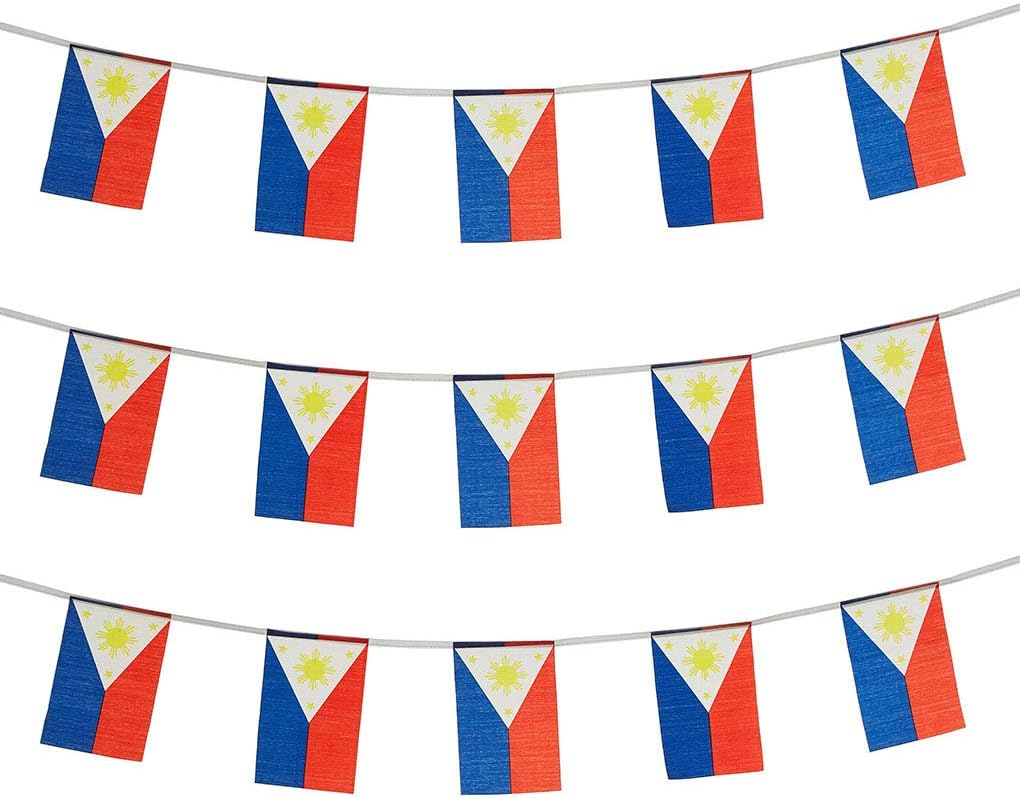 Flags - Philippines Flags Filipino Small String Mini Flag Pennant Banner Decorations