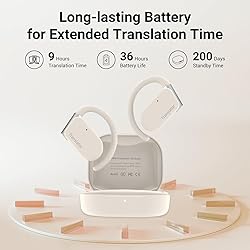 ANFIER M9 AI Language Translator Earbuds Open-Ear