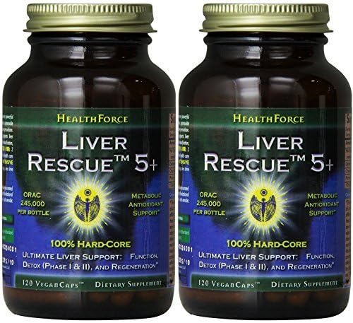 Healthforce Liver Rescue 5+, 120 Count 2 Pack by Healthforce