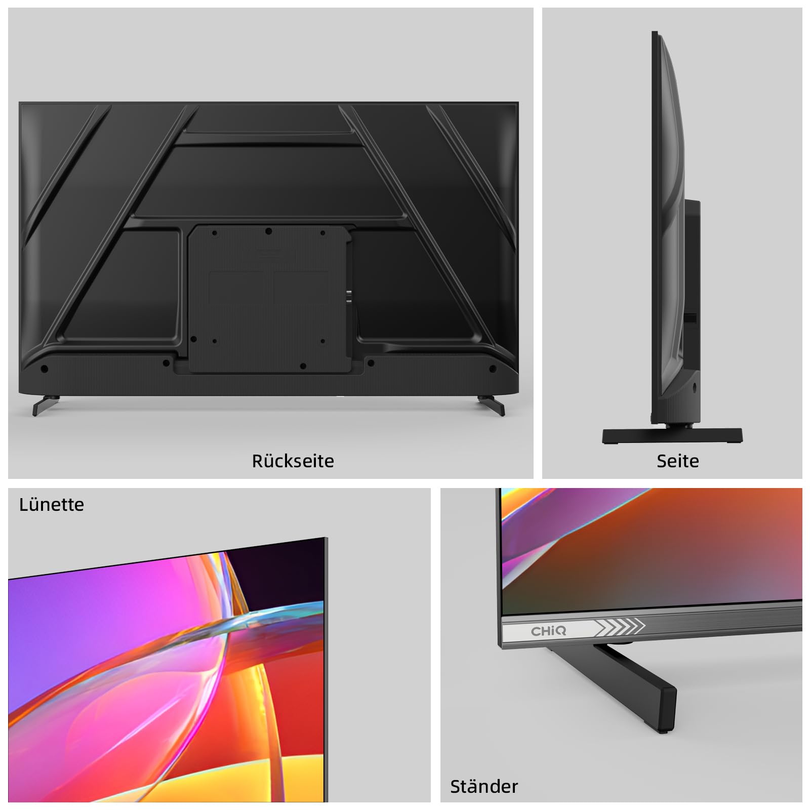 CHIQ 43 Zoll (108cm) Smart TV, Full HD QLED Google TV mit WLAN, Google Assistant, Bluetooth, 90% DCI-P3, HLG&HDR10, Triple Tuner (DVB-C/-S2/-T2), App Store, Prime Video, Dolby Audio, HDMI, CI+, L43QST 9